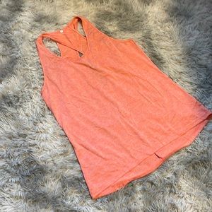 Orange workout tank size large